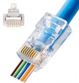 EZ PASS THRU RJ45 Connector Unshielded